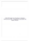 LEIK FNP Family Nurse Practitioner Certification Intensive Review&comma;2023 &ndash; Comprehensive Exam Bank&comma; with lengthy rationales&period;