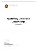 Lecture Notes 'Quaternary Climate and Global Change' UU