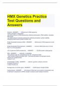 HMX Genetics Practice Test Questions and Answers 