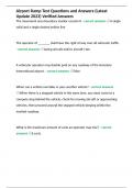 Airport Ramp Test Questions and Answers &lpar;Latest Update 2023&rpar; Verified Answers 
