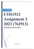 COS1512 Assignment 2 2023 (762913)