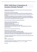 BTEC 3320 Exam 2 Questions & Answers Already Passed&excl;&excl;