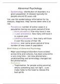 Class Notes 2 - Abnormal Psychology : Brief History of Psychiatric Diagnosis and the DSM