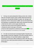 HESI Community Health Exam questions and answers&rcub; &lpar;2022&sol;2023&rpar; &lpar;verified answers&rpar;