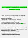 Community Health HESI practice questions and answers&rcub; &lpar;2022&sol;2023&rpar; &lpar;verified answers&rpar;