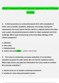 HESI Community Health Practice&period; questions and answers&rcub; &lpar;2022&sol;2023&rpar; &lpar;verified answers&rpar;