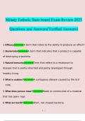 Milady Esthetic Stateboard Exam Review questions verified with 100% correct answers