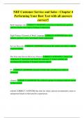 NRF Customer Service and Sales - Chapter 4 Performing Your Best Test with all answers correct&excl;&excl;