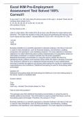 Excel IKM Pre-Employment Assessment Test Solved 100&percnt; Correct&excl;&excl;