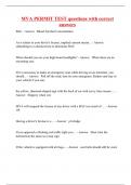 MVA PERMIT TEST questions with correct answers