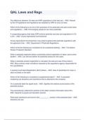 QAC Exam Laws and Regulations Questions And Answers Combined Package Deal