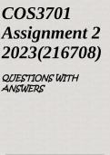 COS3701 ASSIGNMENT 2 2023&lpar;216708&rpar;