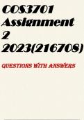 COS3701 ASSIGNMENT 2 2023&lpar;216708&rpar;