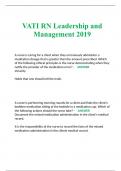 VATI RN Leadership and Management 2019