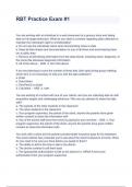 RBT Practice Exam &num;1 Questions And Answers A&plus; Graded