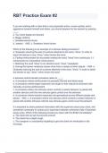 RBT Practice Exam &num;2 Questions And RBT Practice Exam &num;2erified Answers All Correct