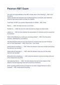Pearson RBT Exam Questions And Answers &lpar;Verified&rpar; 