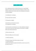 NATE ACTUAL EXAM 2023 &colon; CORE ESSENTIALS QUESTIONS AND ANSWERS &vert; GRADED 100&percnt;