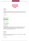 MATH 225N Week 8 Final Exam &lpar;Version 1 & 2&rpar;