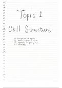 OCR A Level Biology C1. Cell Biology