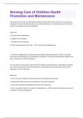 VATI Nursing Care of Children &vert; Bundled Exams with complete solution &vert; everything you need