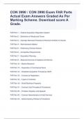 CON 3990 &sol; CON 3990 Exam FAR Parts  Actual Exam Answers Graded As Per Marking Scheme&period; Download score A Grade&period;