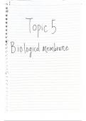 OCR A Level Biology C5. Biological Membrane