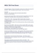 WGU 785 Final Exam Questions And Answers All Verified  &lpar; Correct &rpar;