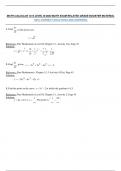 MATH CALCULUS 1314 LEVEL M 2023 MATH EXAM RELATED GRADE BOOSTER MATERIAL 	100% CORRECT SOLUTIONA AND ANSWERS.	