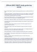 Official &lpar;ISC&rpar;&sup2; SSCP study guide key words