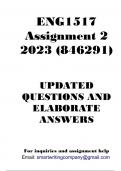 ENG1517 Assignment 2 2023 (CORRECT ANSWERS)