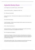 CyberArk Sentry  &vert; Questions with 100 &percnt; Correct Answers &vert; Verified