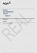 AQA A-level mathemaatics 7357 3 paper_3 marking scheme