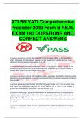 ATI RN VATI Comprehensive Predictor 2019 Form B