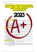 NR 602 FINAL EXAM ACTUAL QUESTIONS BANK (129 Q&A) / NR602 EXAM QUESTIONS BANK (129 Q&A):NEWEST-2023 |CHAMBERLAIN
