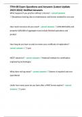 TFM exam Questions Solved Package 2023-2024