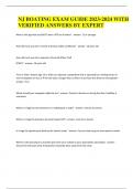 NJ Boating Exam &lpar;Latest 2023 &ndash; 2024&rpar; Verified Answers By Expert