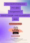 PYC4802 Assignment 3 2023 Essay Guide and Examples: Borderline Personality Disorder 