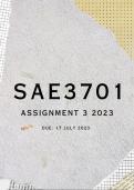 SAE3701 semester 01 assignment 03