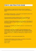 FDNYC G60 PRACTICE EXAM&vert;UPDATED&VERIFIED&vert;GUARANTEED SUCCESS