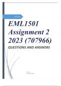 EML1501 Assignment 2 2023 (707966)