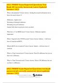 ANCC PMHNP Exam Reported Questions Test Bank All Correctly Answered&semi; Latest Updated Summer 2023