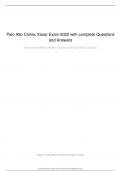 Palo Alto Cortex Xsoar Exam 2022 with complete Questions and Answers&period;