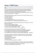 Avaya 71200X Exam - QUESTIONS AND ANSWERS  &lpar;BEST SCORED A&plus; &rpar;2023 