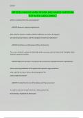 CERTIFIED DIALYSIS NURSE REVIEW AND SAMPLE QUESTIONS TEST RATED 100&percnt; CORRECT