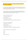 PALO PCCET EXAM WITH &lpar;LATEST UPDATES&rpar;-2023 WITH ACCURATE RESPONSE  