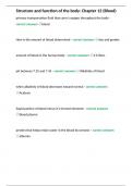 Structure and function of the body&colon; Chapter 12 &lpar;Blood&rpar; 