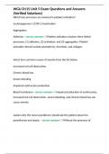 WGU D115 Unit 5 Exam Questions and Answers &lpar;Verified Solutions&rpar;