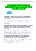 Massachusetts MAP Certification ACTUAL EXAM Questions and Answers 2023 Solved correctly