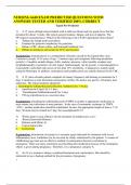 NURSING 6440 EXAM PREDICTOR QUESTIONS WITH ANSWERS TESTED AND VERIFIED 100&percnt; CORRECT